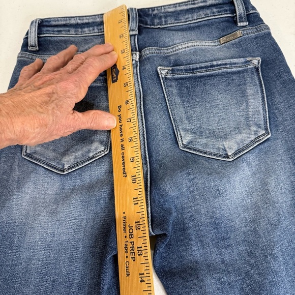 KanCan Distressed Skinny Jeans High Rise Raw Hem Light Wash Women’s Size 7/27 - Picture 9 of 16